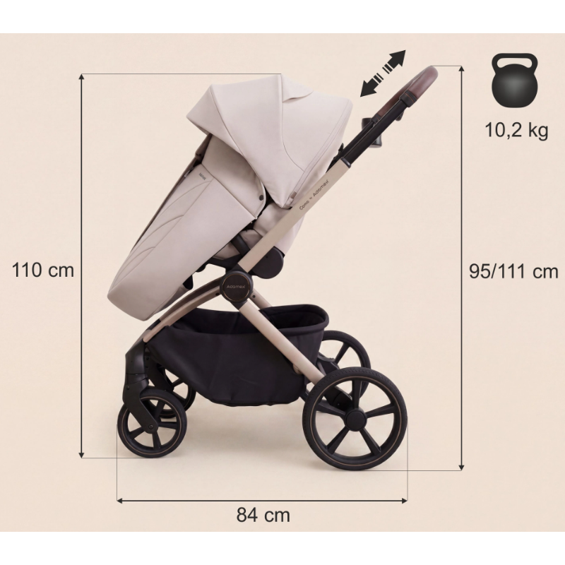 Adamex Rati 2 vienā Como Nature beige 