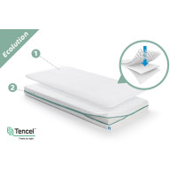 AeroSleep Matracis Sleep Safe Pack Ecolution 2 vienā 120x60cm AM-ECO120