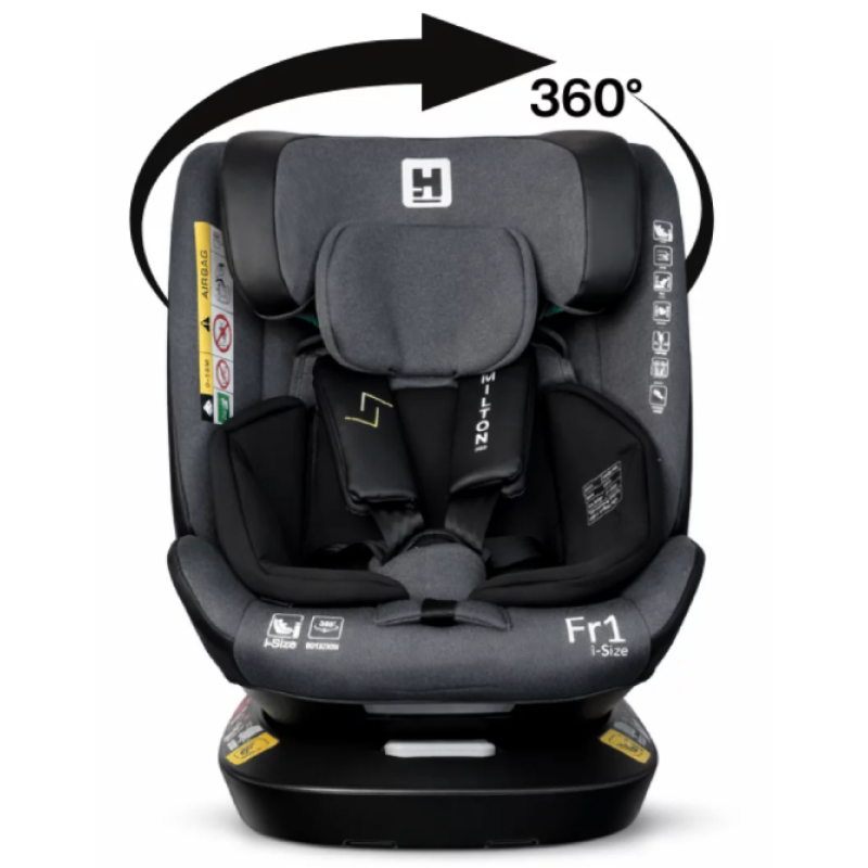 Aga Design Autokrēsls Hamilton 360 FR01 i-size 0-36 kg Dark Grey G41210T