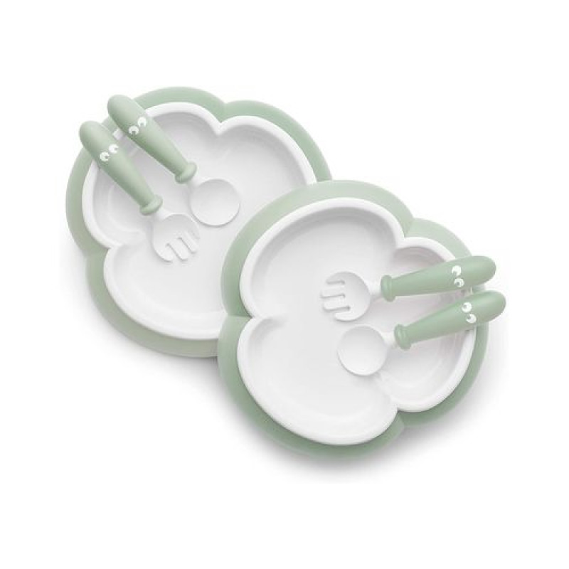 BabyBjorn Trauku komplekts 2gab 4m+ Powder green 074061