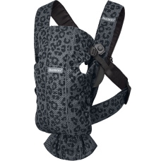 BabyBjorn Ķengursoma Mini Anthracite Leopard Mesh 021078