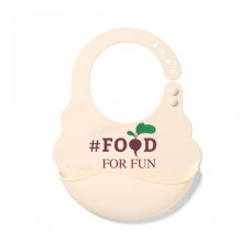 BabyOno Силиконовый слюнявчик Food For Fun 829/03