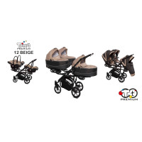 Babyactive Rati trīņiem 3 vienā Trippy Premium beige 12