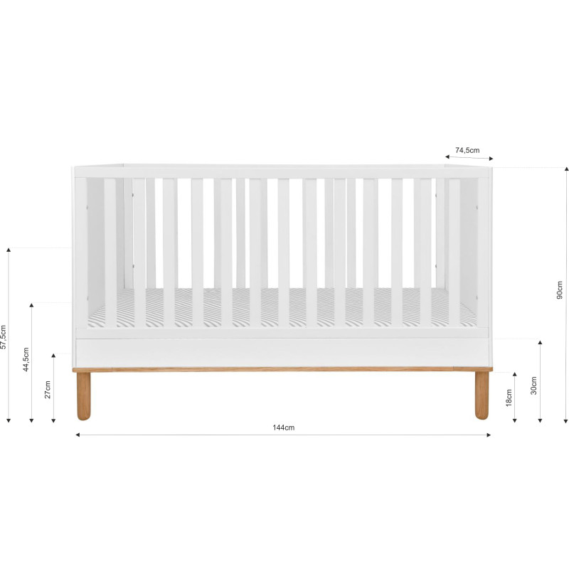 Bellamy Bērnu transformējama gulta Toteme Botanic 140x70 BGTB