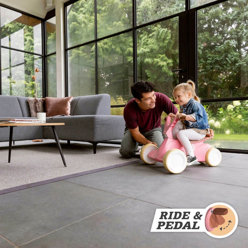 Berg Pedāļauto 2 vienā GO² Retro rozā 24500700