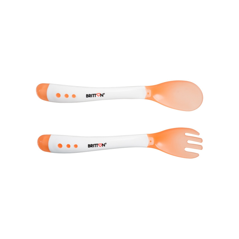 Britton Termojūtīgs komplekts karote un dakša B1526