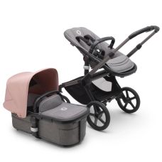 Bugaboo Rati 2 vienā Fox 5 grey melange morning pink