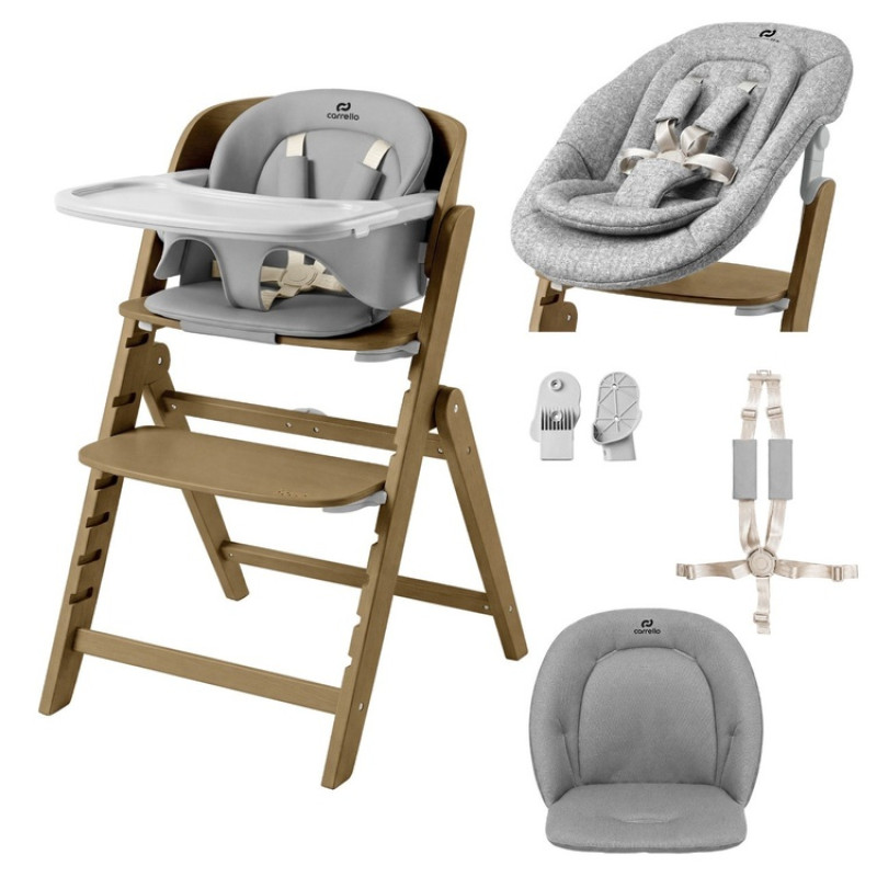 Carrello Barošanas krēsls Focus Whisper Grey CRL-16801