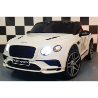 Elektriskā rotaļu mašīna Bentley Continental balta C4K1155 