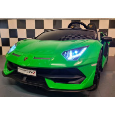 Elektriskā rotaļu mašīna Lamborghini Aventador drift 24V zaļš C4K2028