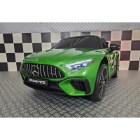 Elektriskā rotaļu mašīna Mercedes SL63 V12 4x35W zaļa C4K063 