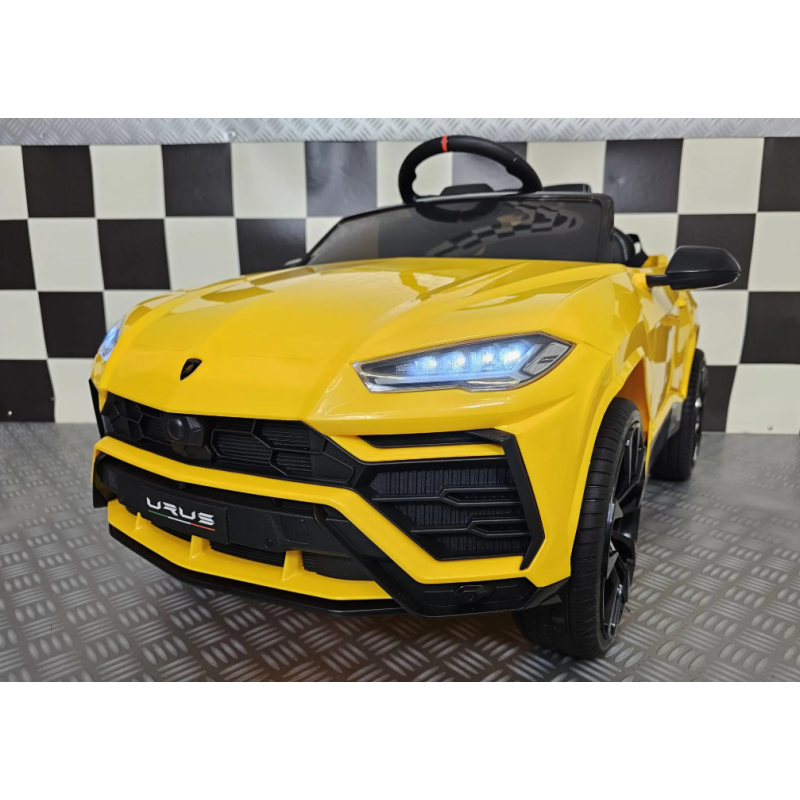 Elektriskā rotaļu mašīna Lamborghini Urus 12V dzeltens C4K0923 