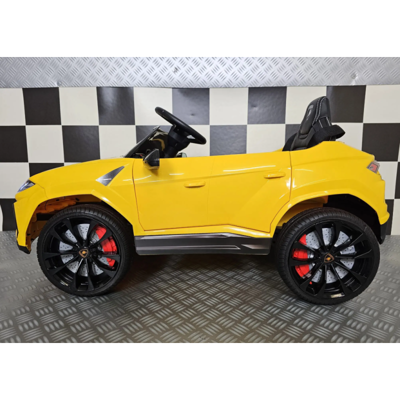 Elektriskā rotaļu mašīna Lamborghini Urus 12V dzeltens C4K0923 