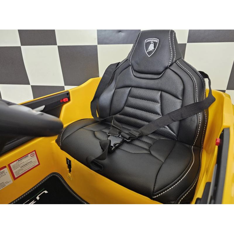 Elektriskā rotaļu mašīna Lamborghini Urus 12V dzeltens C4K0923 