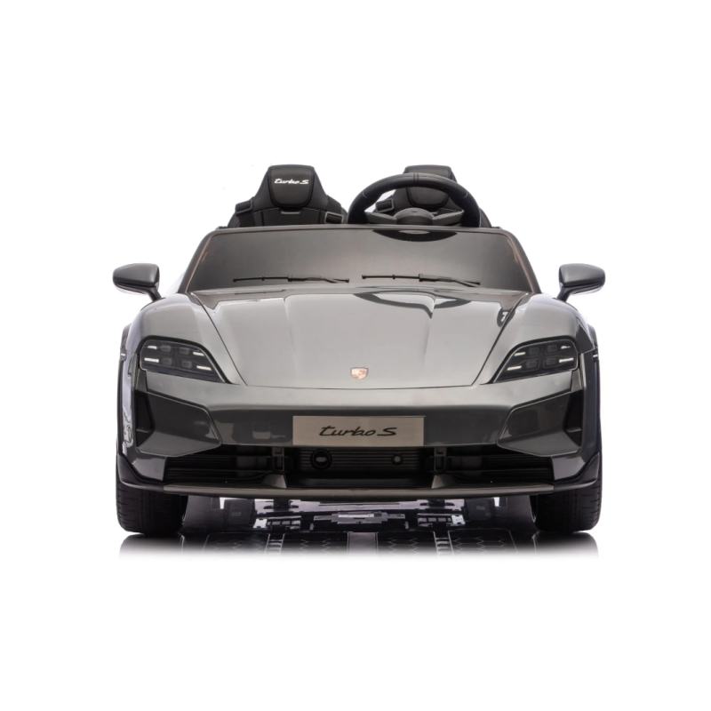 Elektriskā rotaļu mašīna Porsche Taycan 2 vietīgs 24V pelēka C4K0988