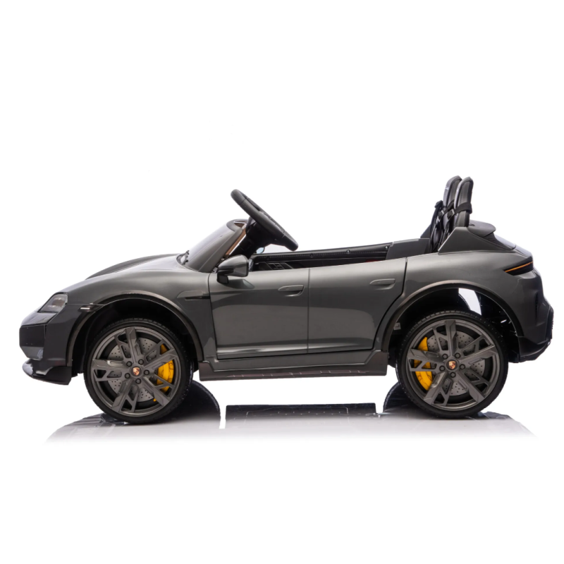Elektriskā rotaļu mašīna Porsche Taycan 2 vietīgs 24V pelēka C4K0988