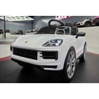 Elektriskā rotaļu mašīna Porsche Cayenne 12V balta C4K0990