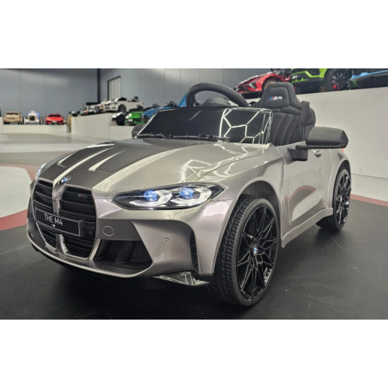 Elektriskā rotaļu mašīna BMW M4 12V pelēks C4K2418