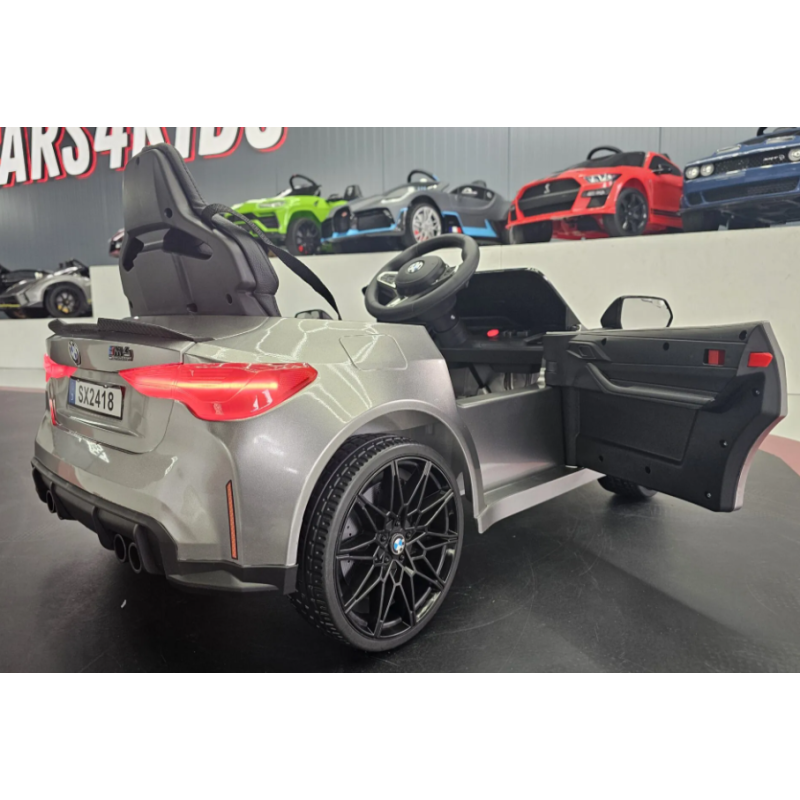 Elektriskā rotaļu mašīna BMW M4 12V pelēks C4K2418