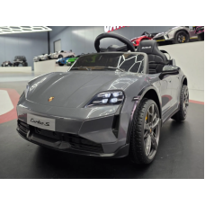 Elektriskā rotaļu mašīna Porsche Taycan 12V pelēks C4K0989