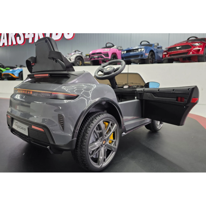 Elektriskā rotaļu mašīna Porsche Taycan 12V pelēks C4K0989