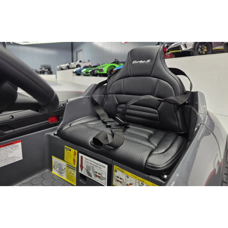 Elektriskā rotaļu mašīna Porsche Taycan 12V pelēks C4K0989