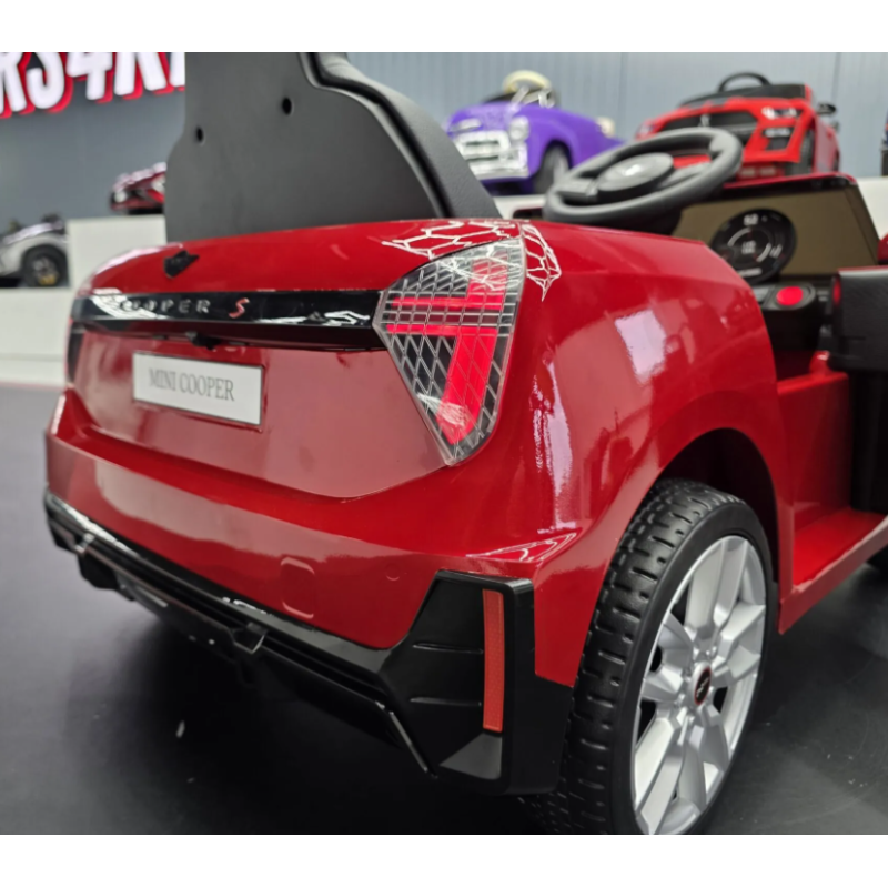 Elektriskā rotaļu mašīna Mini Cooper S 12V sarkana C4K3518