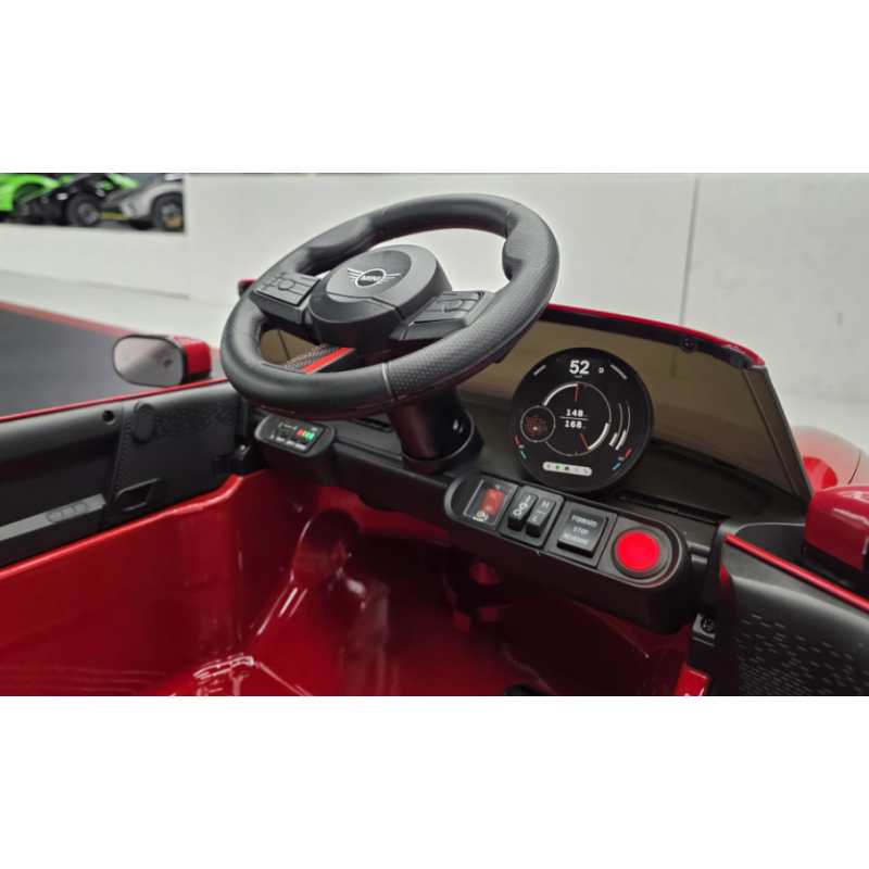 Elektriskā rotaļu mašīna Mini Cooper S 12V sarkana C4K3518