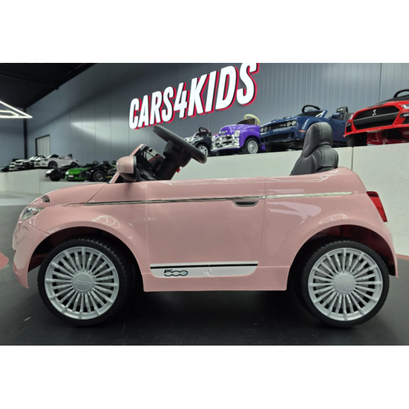 Elektriskā rotaļu mašīna Fiat 500 12V rose C4K705