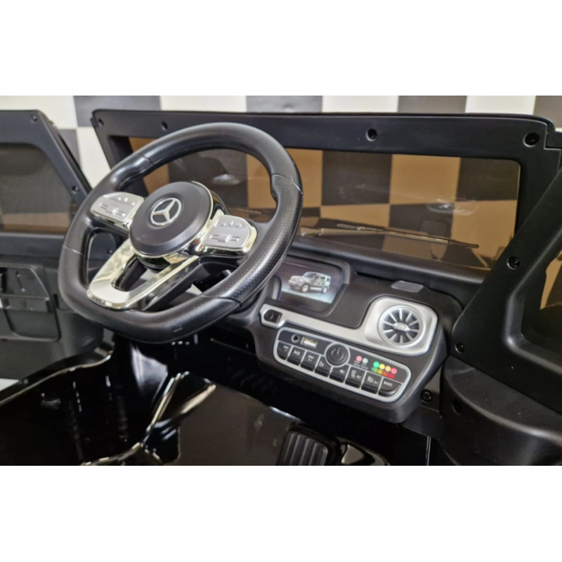 Elektriskā rotaļu mašīna Mercedes G500 V12 melns C4K627