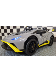 Elektriskā rotaļu mašīna Lamborghini Huracan Sto Drift 12V pelēka C4k0026