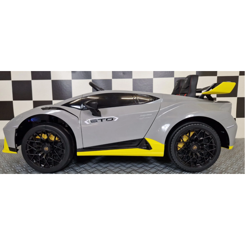 Elektriskā rotaļu mašīna Lamborghini Huracan Sto Drift 12V pelēka C4k0026