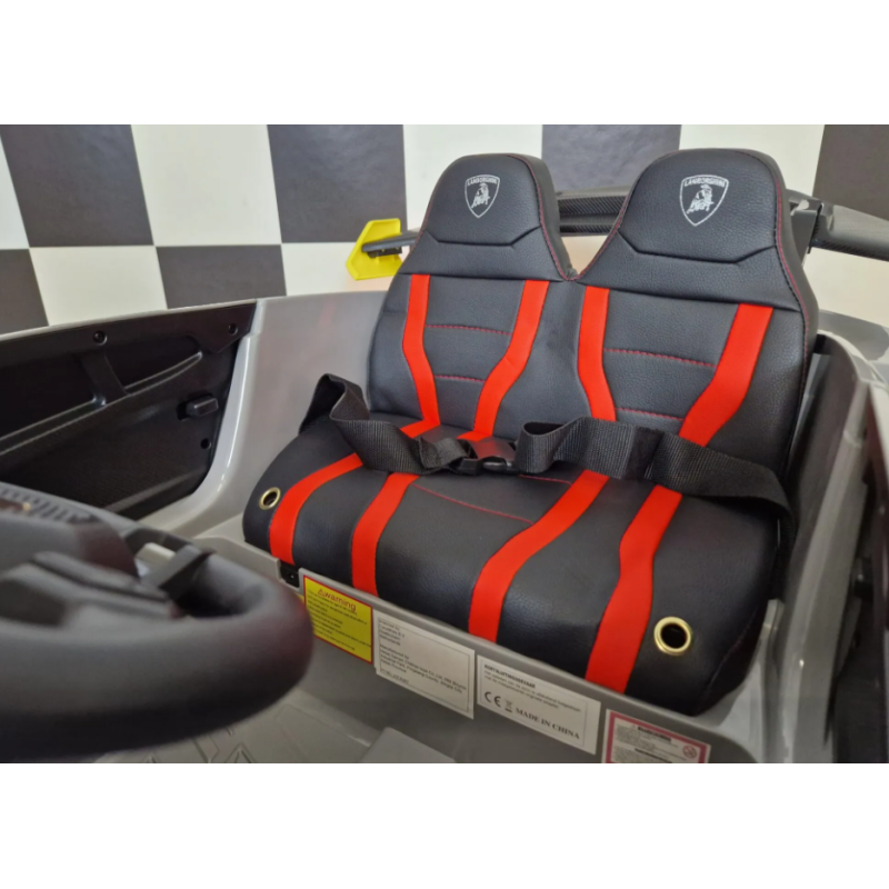 Elektriskā rotaļu mašīna Lamborghini Huracan Sto Drift 12V pelēka C4k0026