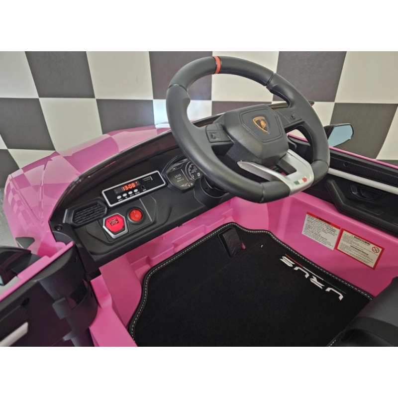 Elektriskā rotaļu mašīna Lamborghini Urus 12V rozā C4K0923 