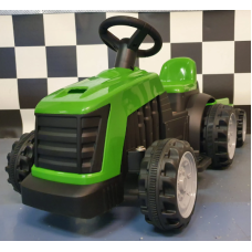 Elektriskais rotaļu traktors ar piekabi 6V zaļš C4K1908