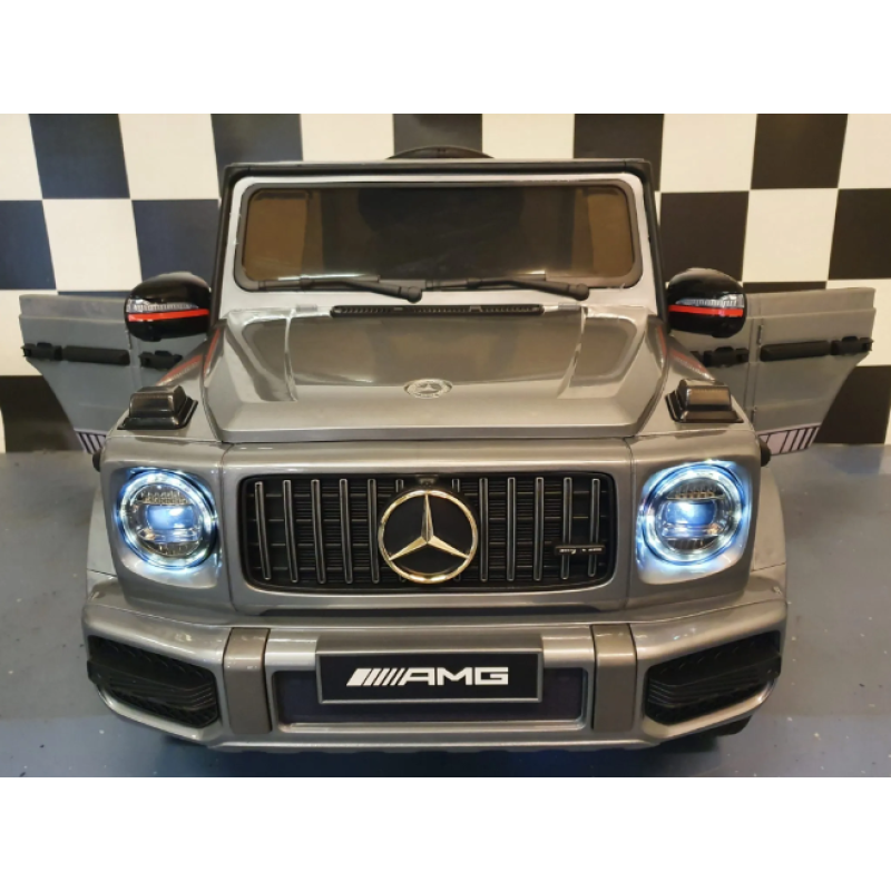 Elektriskā rotaļu mašīna Mercedes AMG G63 pelēka C4K0002