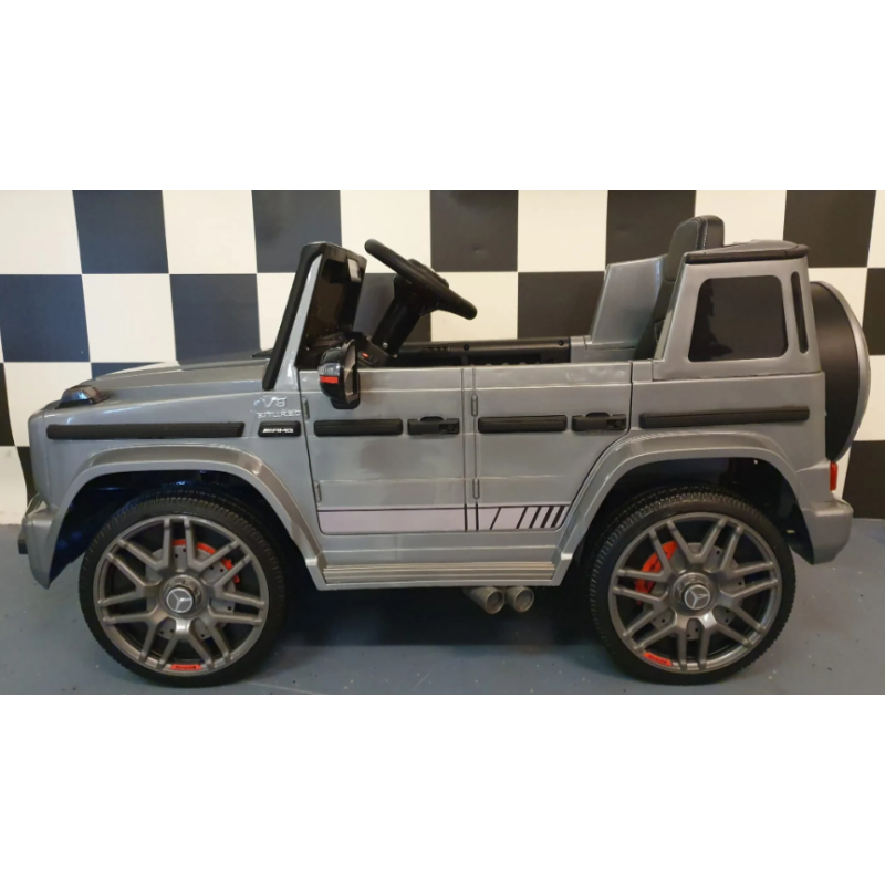 Elektriskā rotaļu mašīna Mercedes AMG G63 pelēka C4K0002