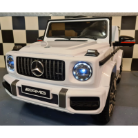 Elektriskā rotaļu mašīna Mercedes AMG G63 balta C4K0002