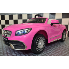 Elektriskā rotaļu mašīna Mercedes Maybach S650 12V rozā C4K0093 