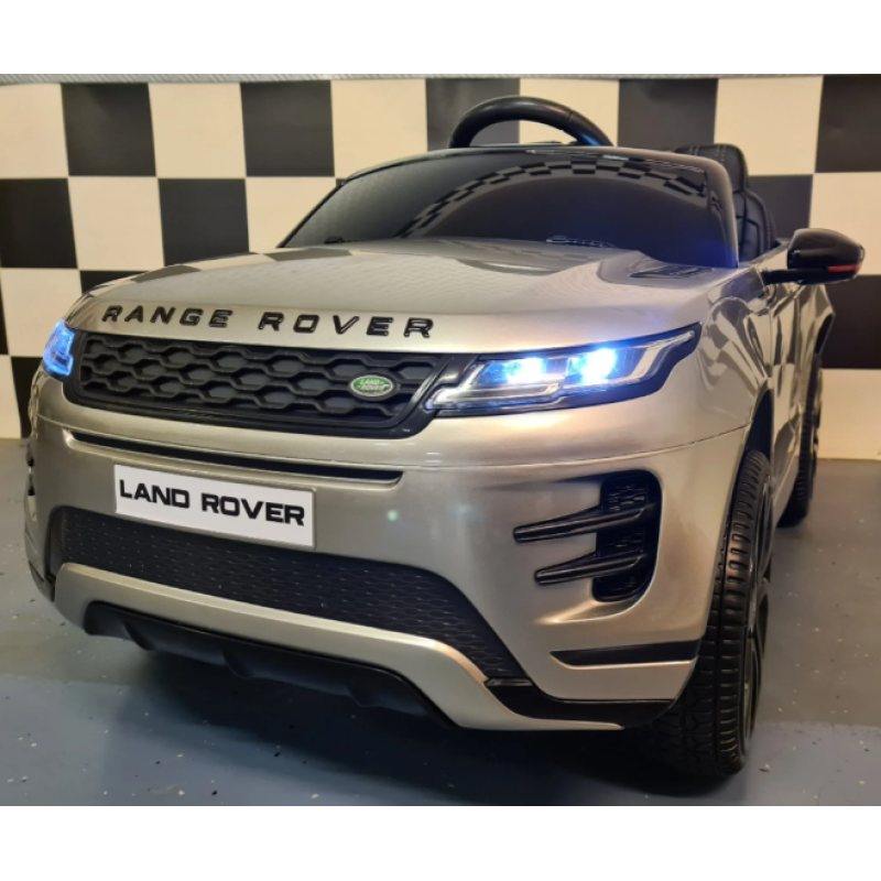 Elektriskā rotaļu mašīna Range Rover Evoque 4x4 pelēka C4K0099 