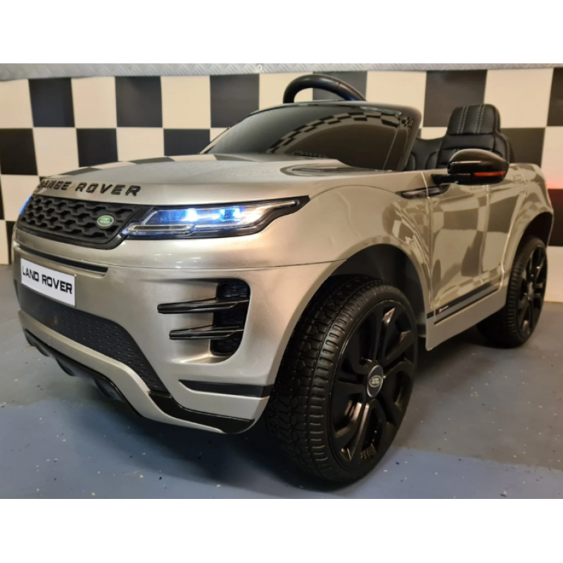 Elektriskā rotaļu mašīna Range Rover Evoque 4x4 pelēka C4K0099 