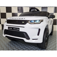 Elektriskā rotaļu mašīna Land Rover Discovery balta C4K023 