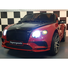 Elektriskā rotaļu mašīna Bentley Continental melna sarkana C4K1155 