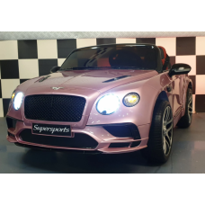 Elektriskā rotaļu mašīna Bentley Continental rozā C4K1155 