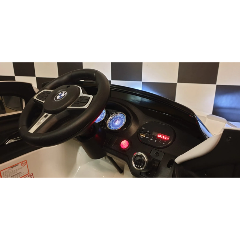 Elektriskā rotaļu mašīna BMW GT balta C4K2164