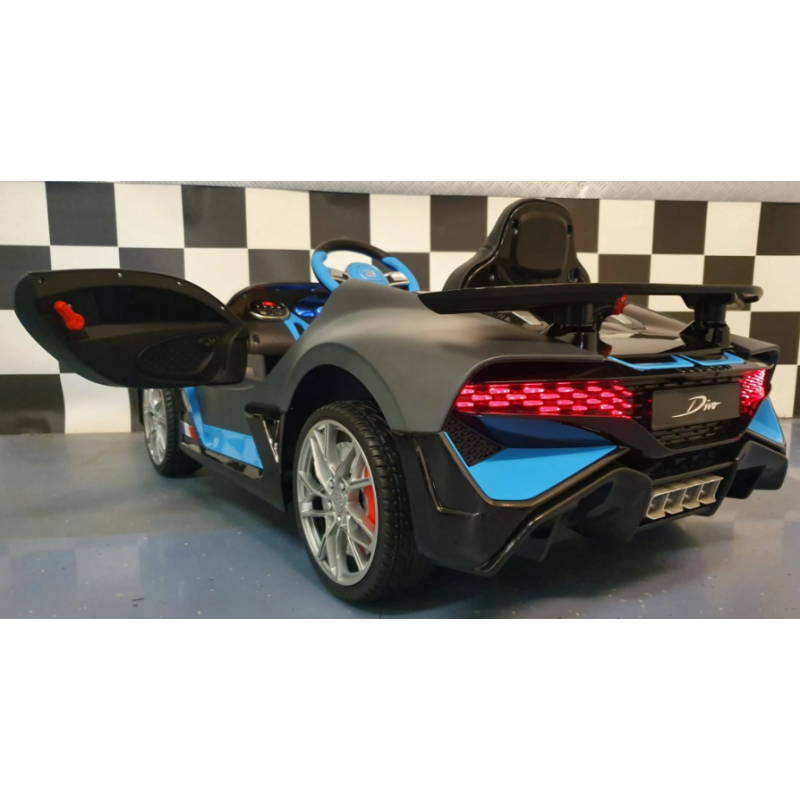 Elektriskā rotaļu mašīna Bugatti Divo 12V pelēka C4K338