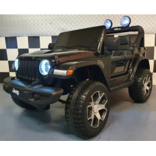 Elektriskā rotaļu mašīna Jeep Wrangler 12V 4x4 melna C4K555