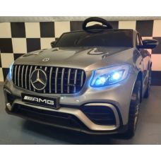 Elektriskā rotaļu mašīna Mercedes GLC63 AMG 12V sudraba C4K5688 