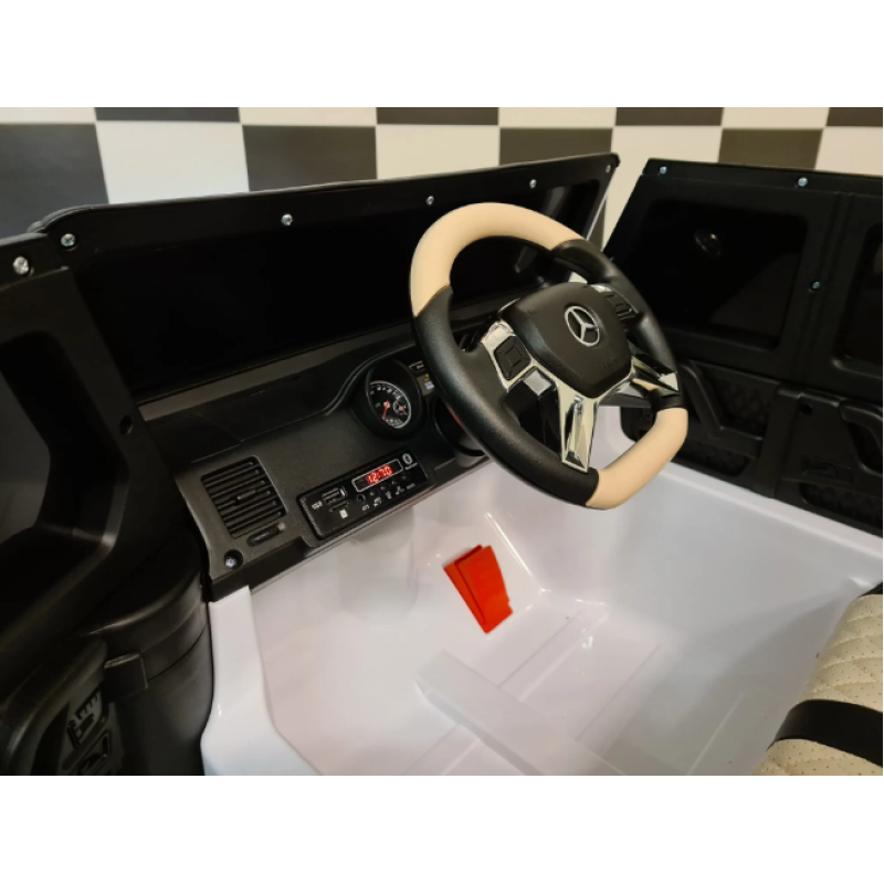 Elektriskā rotaļu mašīna Mercedes Maybach G650 balta C4KA100