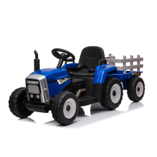 Elektriskais rotaļu traktors ar piekabi 12V zils C4K611